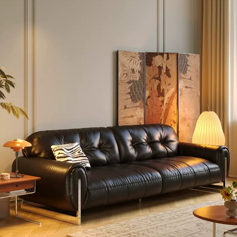 Canapé Mid-Century, Noir