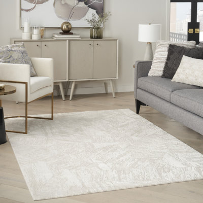 Tapis d'intérieur moderne ivoire d'intérieur