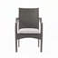 Chaise empilable d'extérieur en rotin PE avec structure en fer