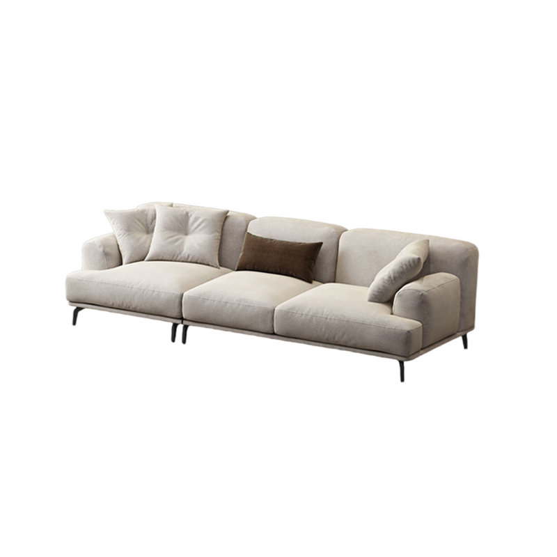 Canapé simple et moderne en coton et lin, 4, H 30,7 po x l 118,11 po x P 42,51 po