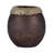 Pillar Holder Glass Aluminum Glam Style Elegant Decorative Taper Candle Holder with Sculptural Form and Textured Metallic Rim for Modern Versatile Accent Display-86732275