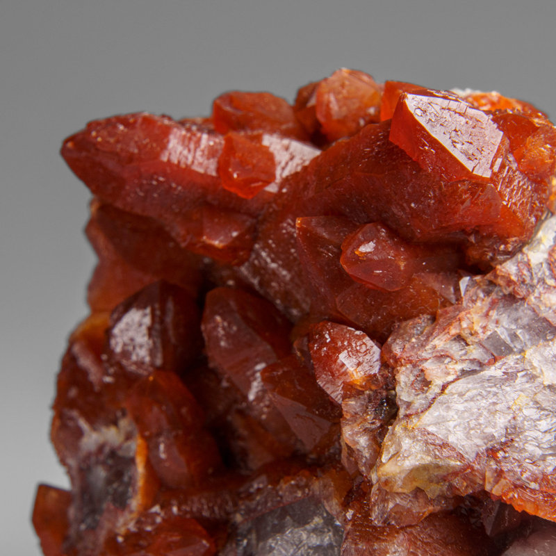 Red Quartz Hematite Crystal Cluster From Morocco (1.6 Lbs)