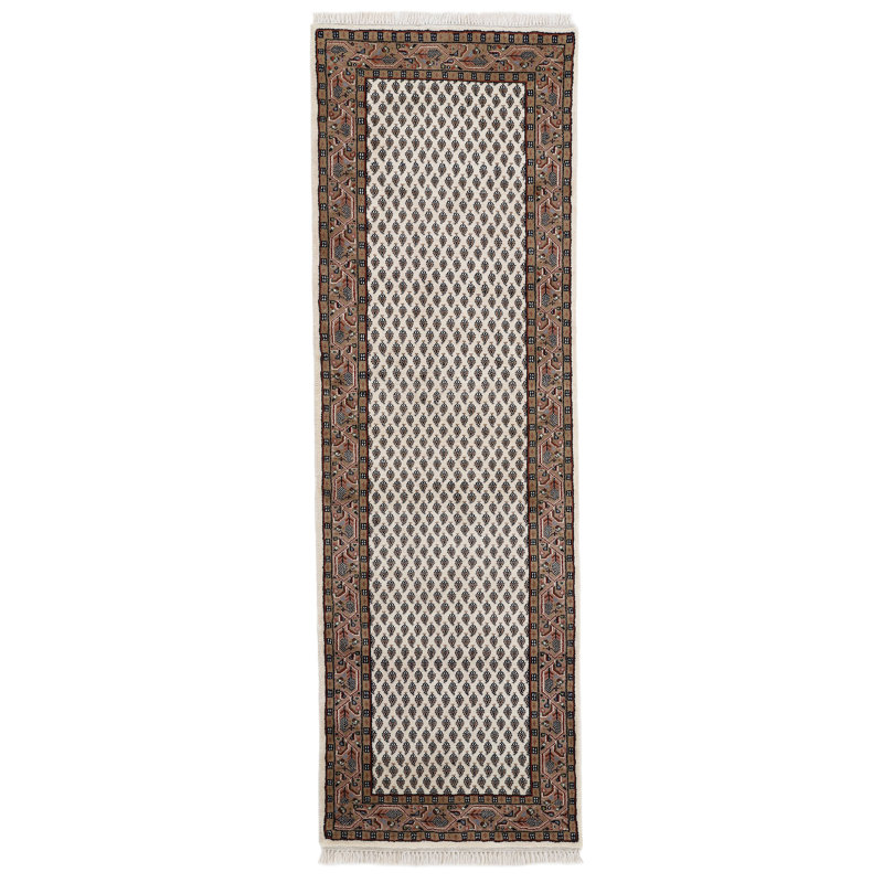 Oriental Wool Hand Knotted Area Rug, Runner 80 x 250cm