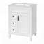 Meuble-lavabo 24 po avec lavabo en céramique, conception compacte, 2 tiroirs, tablette réglable pour les petits espaces-816975541
