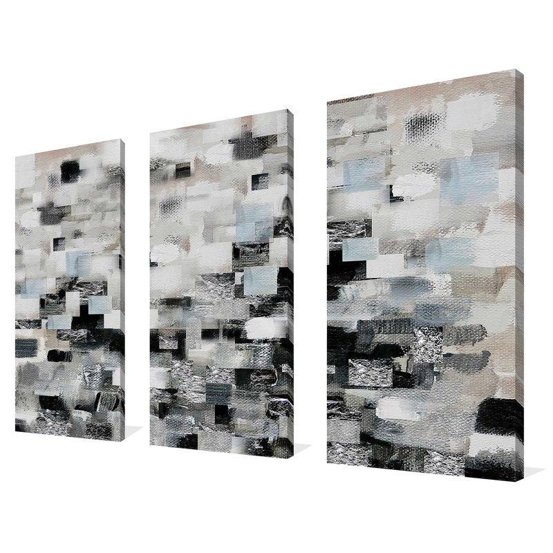 Reflections - Ensemble de 3 toiles tendues, H 24 po x l 36 po x P 0,75 po