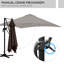Altanay 116.1'' x 116.1'' Rectangular Cantilever Umbrella-1409184911