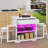 3 Pieces Kitchen Island Set With Storage Cabinet, Drawers, Power Outlets & 2 Stools-1668944407-1668944405