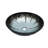 Artistic Gray Crackle Tempered Glass Vessel Sink With Pop-Up Drain