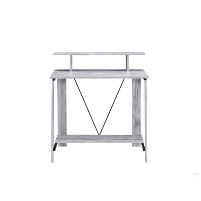 Bureau d'écriture antique blanc et noir