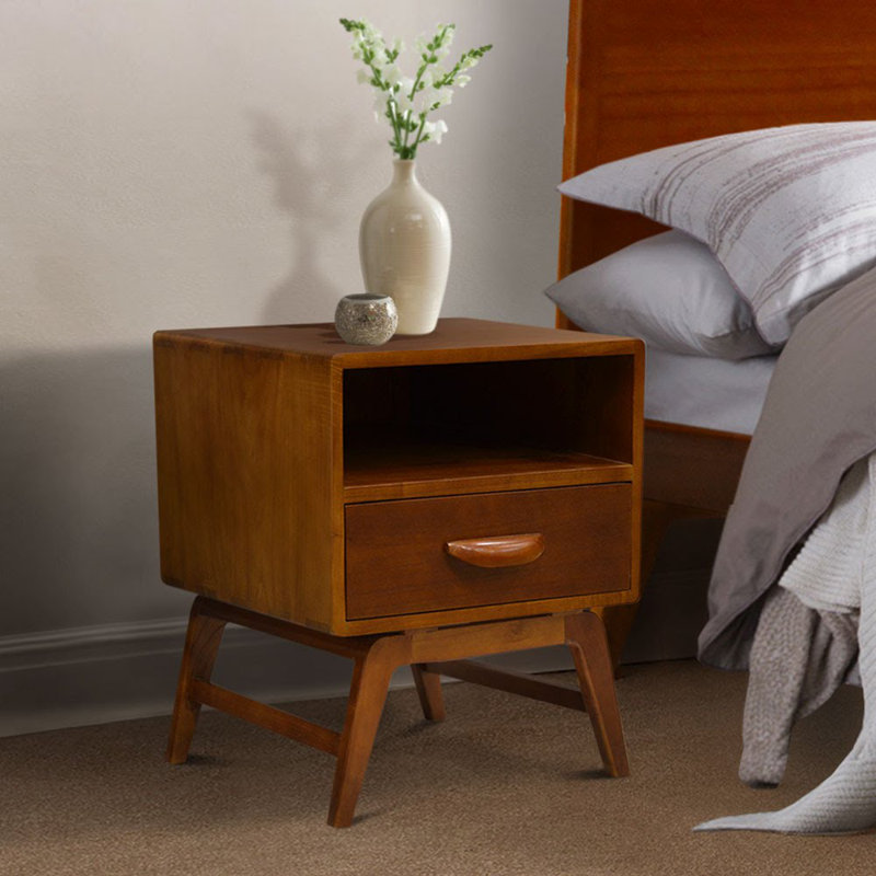 Tango 1 - Drawer Solid Wood Nightstand