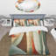 Ensemble de housse de couette Orange Green Symmetric Visions - Abstract Shapes-107148261