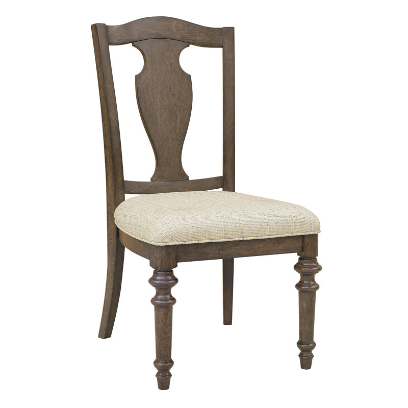 Ensemble de deux chaises d'appoint à dossier en bois