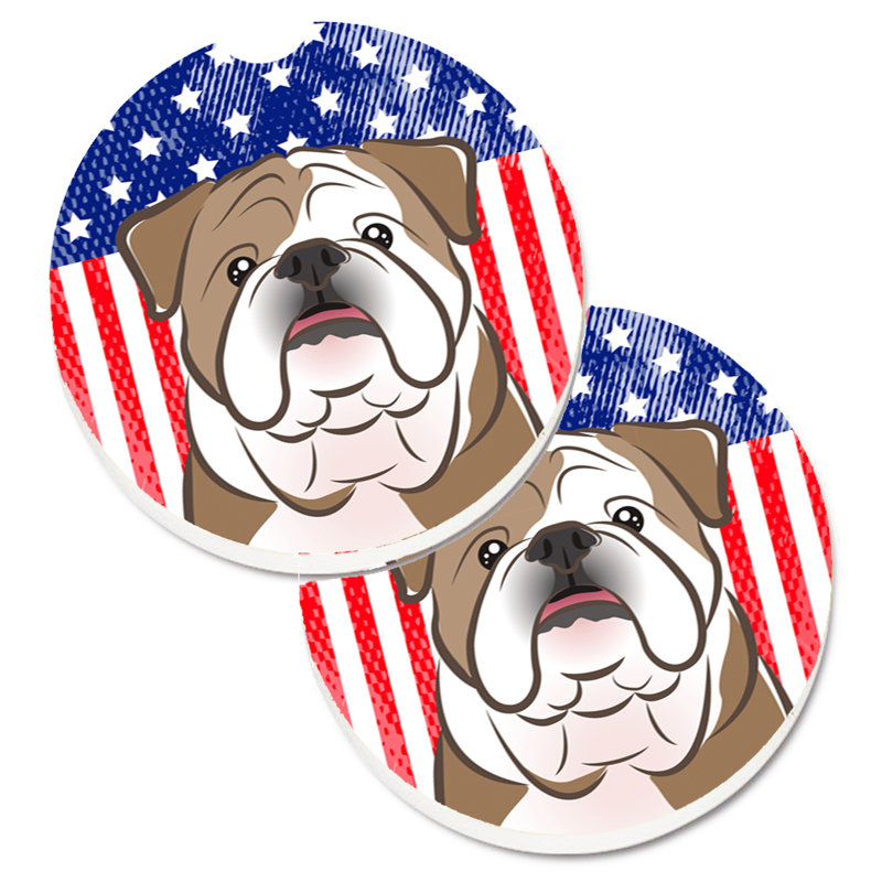 Sous-verre american flag, Bouledogue anglais