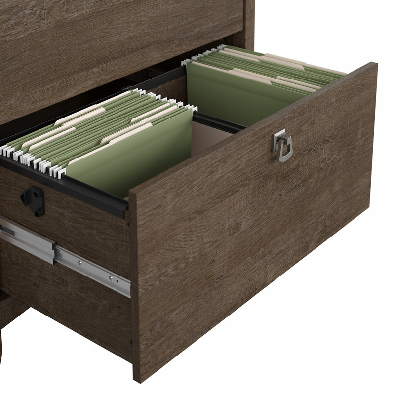 Osvald 32'' Wide 2 -Drawer File Cabinet, Ash Brown