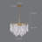 3-tier Modern Cloud Glass Chandelier Luxury Round Hanging Ceiling Light Fixture
