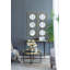Miroir mural 3 pièces dans un cadre rectangulaire doré, décoration murale pour le salon de la chambre à coucher, 43 po x 16 po