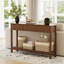 Console en bois sculpté de 51,18 po avec tablette de rangement et 3 tiroirs
