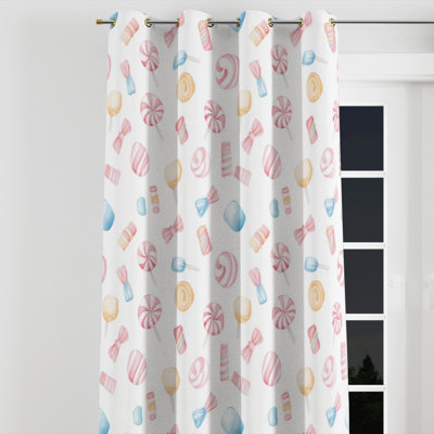 Rideaux en velours Kids Sweets - rideau simple à œillets Dreamy Candy Dreams - 1 panneau
