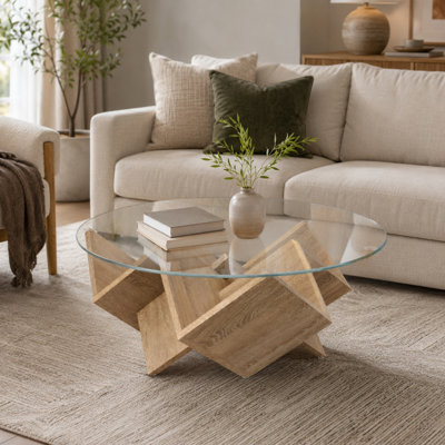 Glass Top Coffee Table