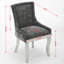 Chaises de salle à manger en chenille-450149808