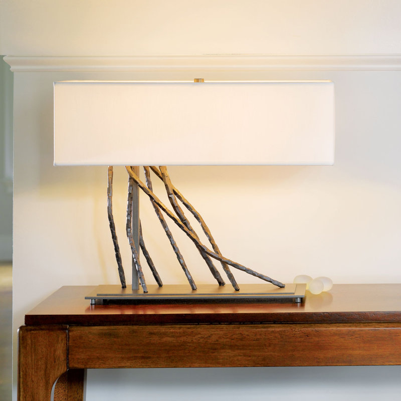 Brindille 16.5" Table Lamp, Natural Anna, Vintage Platinum