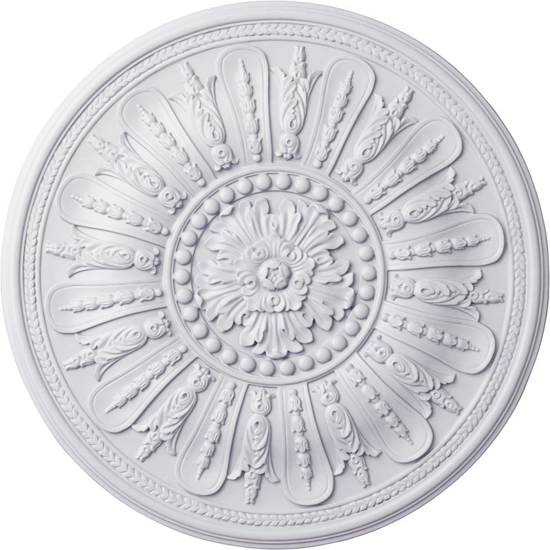 Médaillon de plafond Endurathane Kenzie, DE 24 3/8 po x P 1 1/8 po, apprêté en usine
