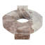 Sculpture ronde en marbre, style artistique, idéale pour la décoration intérieure - Statue décorative moderne pour le salon - Beige et ivoire-1397781303
