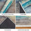 Tapis bleu clair transparent lavable à la machine avec paysage de lever de soleil-133456979