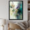 «Blue Poppy Flowers Delicate Retro Watercolor», reproduction