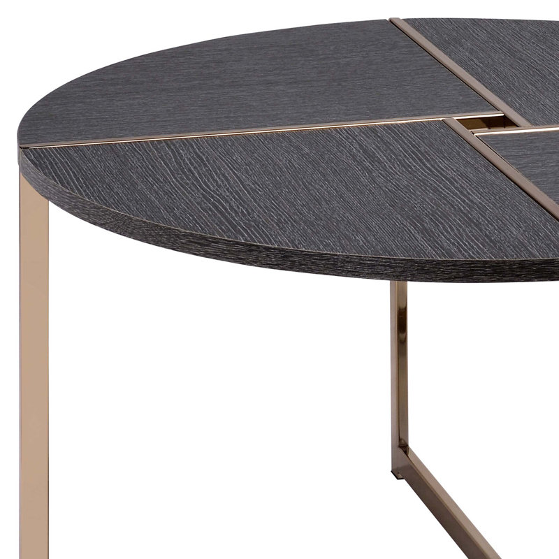 Table basse ronde noire