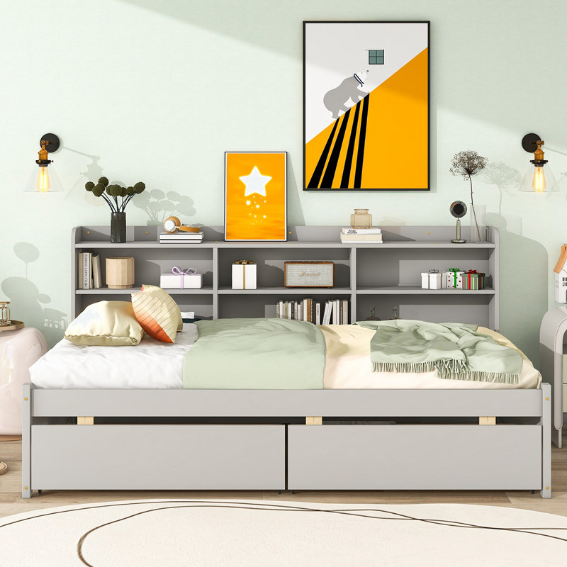 Lit Laella, Double, Gris