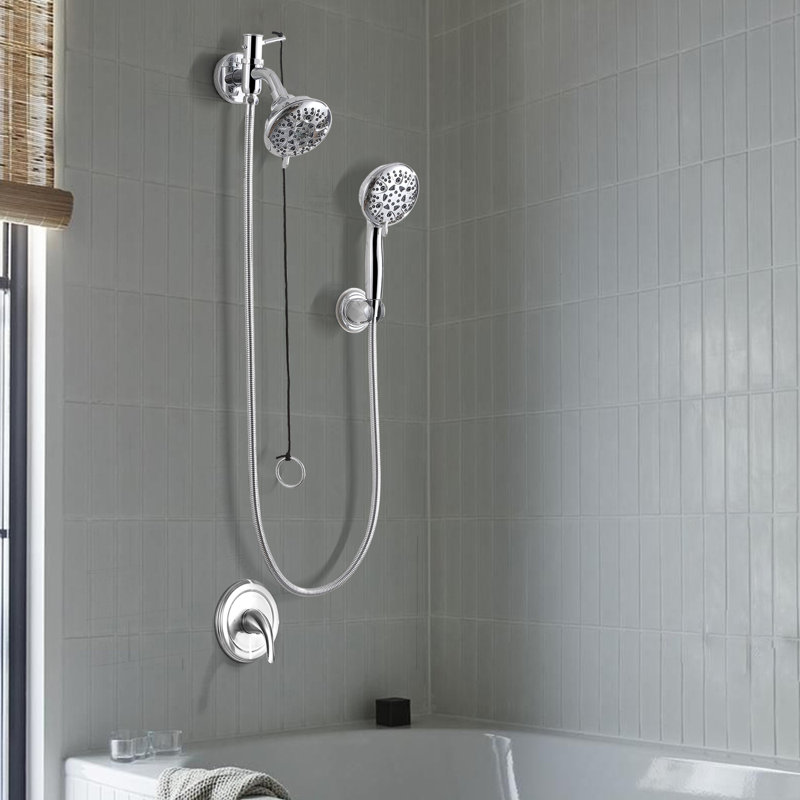 2-in-1 Dual Shower Head with 8 modes