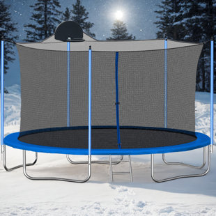 VAMOP Round Backyard Trampoline with Safety Enclosure