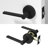 Muse Passage Door Lever Modern Concealed Design For (Hall & Closet) – Sleek Minimalist Style in Matte Black-114645540