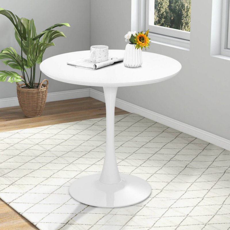 32 Inch Modern Round Dining Table with MDF Top