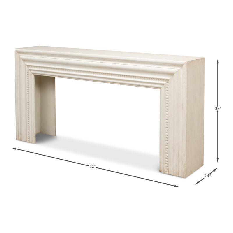 Mantel 72'' W Console Table, White