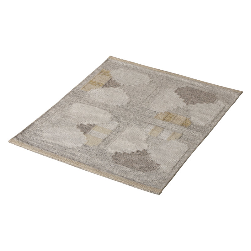 Scandinavian Wool Geometric Area Rug, Rectangle 6' x 9'