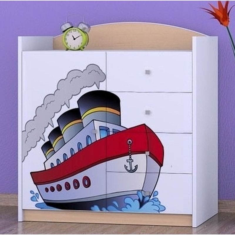 Nishimura Kids 4 - Drawer Combo Dresser, Beige