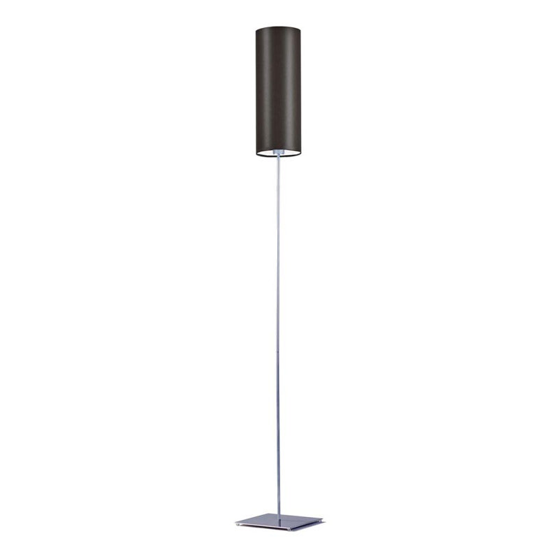 Florencja 165cm Traditional Floor Lamp, Dark Brown, Silver