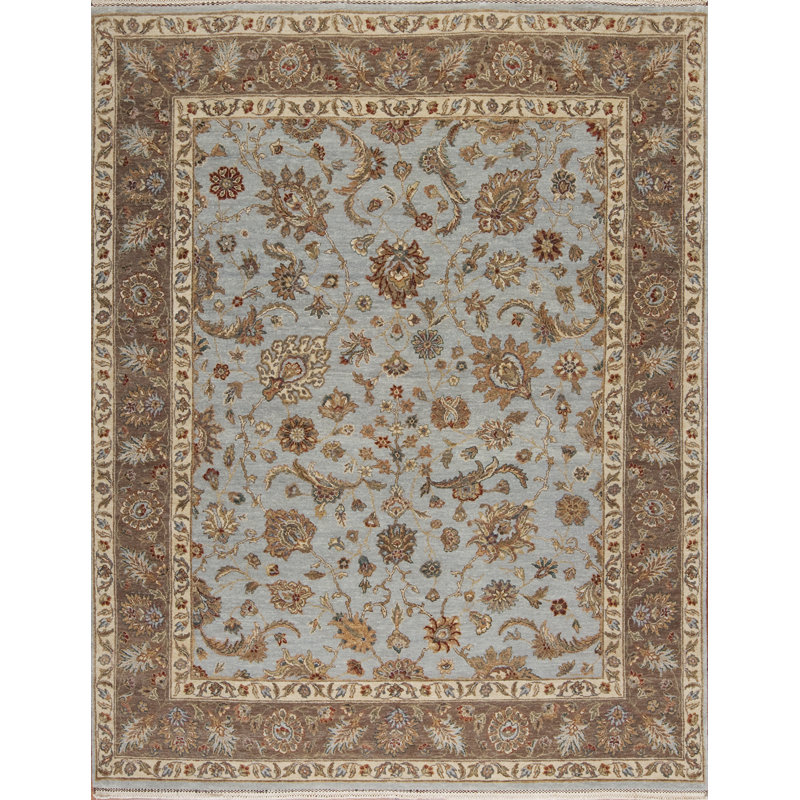 Sovereign Hand Knotted Wool Area Rug, Rectangle 8' x 10'