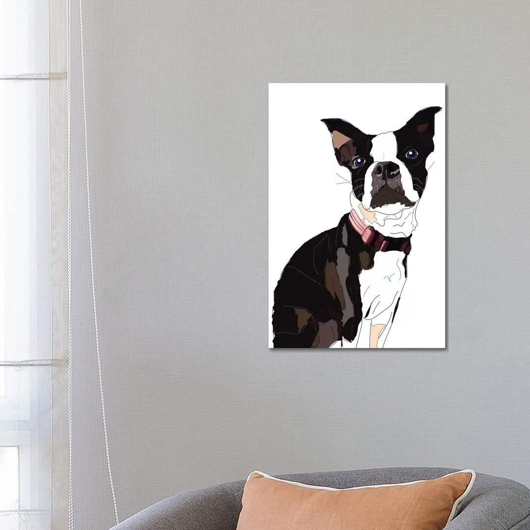 Nadias Boxer von Sketch And Paws - Gallery-Wrapped Canvas Giclée on Canvas