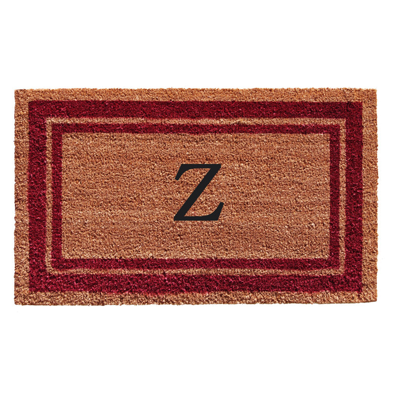 Tapis d'entrée antidérapant Stortz, Bourgogne / Brun, Z, Rectangle 1 pi 6 po x 2 pi 6 po