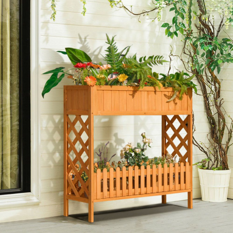 Jardin vertical en bois Deida 13 pi x 38 pi