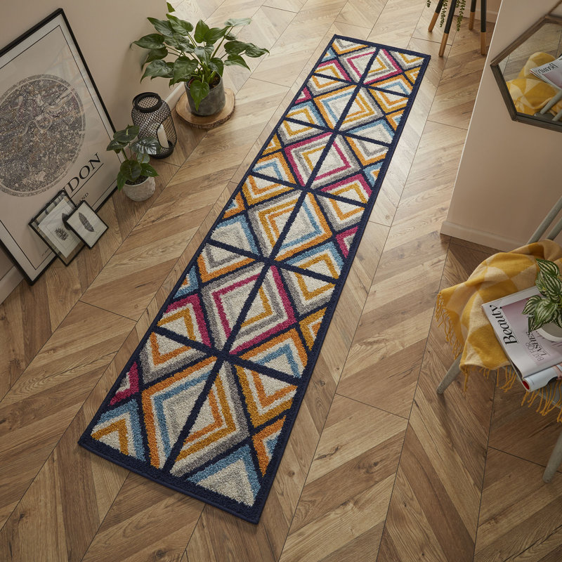 Yazmin Abstract Area Rug, Runner 60 x 230cm