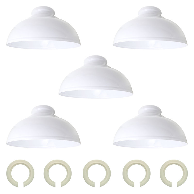 Trabelsi 17 cm H Dome Lamp Shade, White