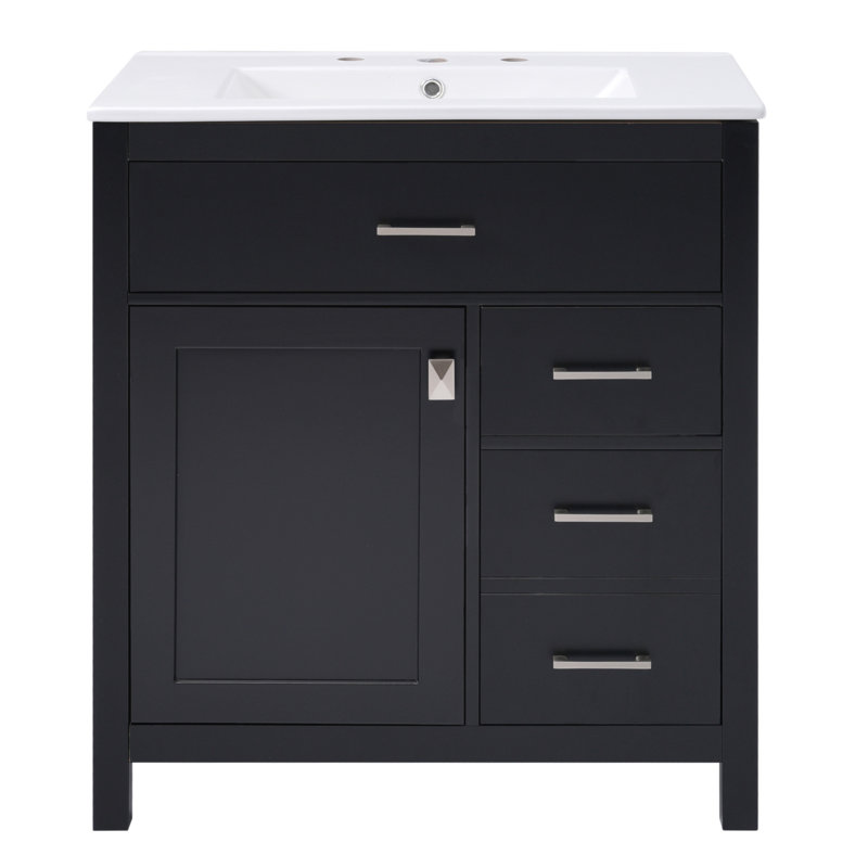 Meuble-lavabo polyvalent avec rangement abondant et fabrication durable pour une configuration de salle de bain idéale