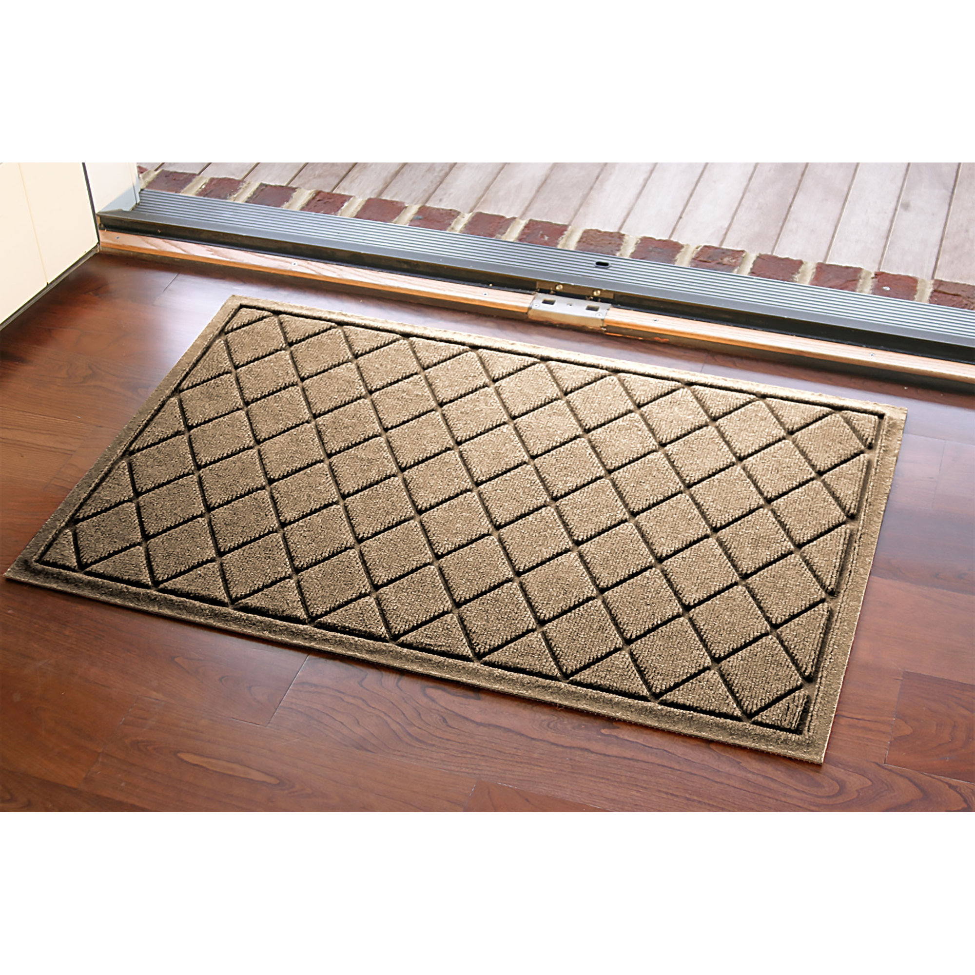 WaterHog Non-Slip Indoor/Outdoor Doormat, Camel, Rectangle 24" x 36"