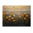 Dark Summer Daisies Field Landscape III - Daisies Wood Print - On Natural Pine Wood-1311109990
