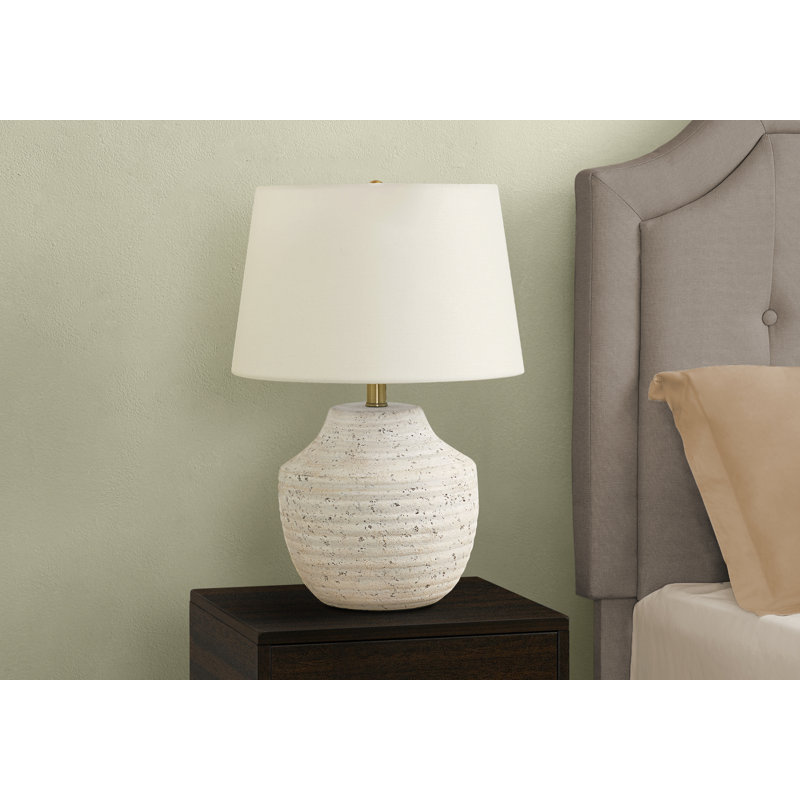 Lighting, 20"H, Table Lamp, Modern, Ivory