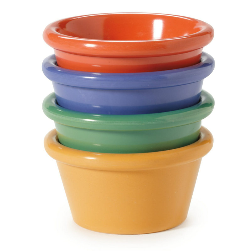 G.E.T. Melamine 12 Piece Ramekin / Soufflé Dish Bakeware Set, Multicolor